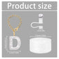 3Pcs Accessories Set for Stanley Cup, Including Diamond Straw Topper/Sparkly Silicone Boot Set（White）