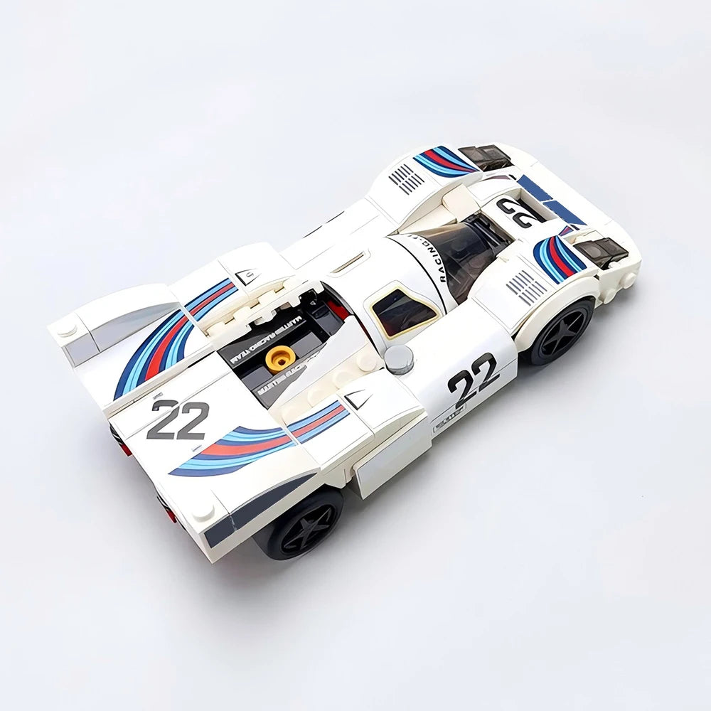 272PCS MOC 1971 Le Mans Speed Champion 917K Endurance Race Building Blocks City Racing Car Assembly DIY Gift Children's Toys