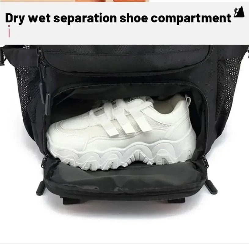 Outdoor Sports Trekking Backpacks For Brompton Bicycle Usb Charging Travel Backpack Big Oxford Laptop Bag With Shoe Packet