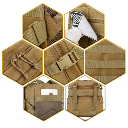 45L Man Tactical Backpacks HkingTraveling Bags Survival Outdoor 3P Assault Pack EDC Molle Pack For Trekking Hunting Bag