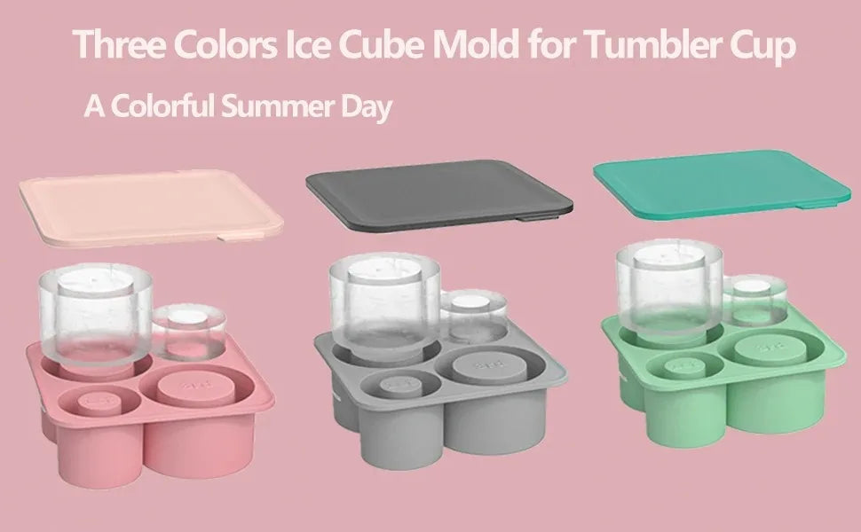 Stanley Accessories Summer Ice Mould Cube Trays Ice Making Beverage Cup Maker Circle Ice Shape Silicone Molds For Stanley Cup