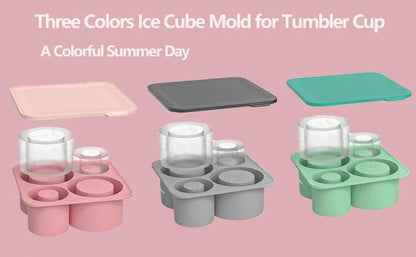 Stanley Accessories Summer Ice Mould Cube Trays Ice Making Beverage Cup Maker Circle Ice Shape Silicone Molds For Stanley Cup