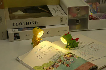 Mini Dinosaur Night Light Battery Magnetic Folding Nights Lamp Bedroom Bedside Table Ornaments Children's Toys LED Night Lights
