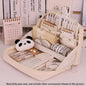 12-Layer Large Capacity Pen Bag 90 Degree Large Opening Student Multifunctional Pencil Case Zipper Stationery Organizer School