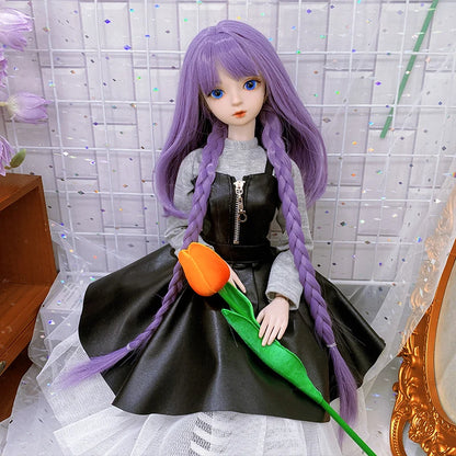 60CM BJD Doll Cute Clothes only clothes Xia Qiao Black 1/3 1/4 1/6 Doll accessories Children's toys