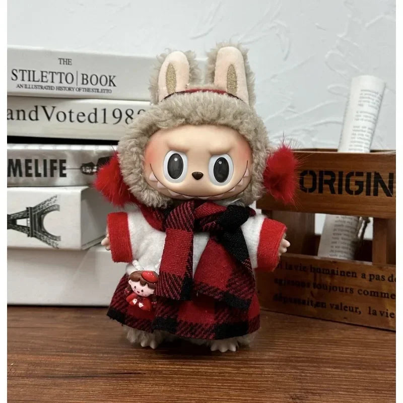 Labubu Clothes Doll Clothing Fashion Overalls, V1 V2 Doll Clothing Accessories, Labubu Clothes Designer,15/17cm Doll Toy