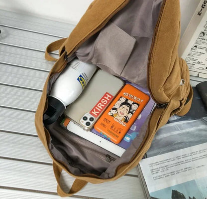 Girl School Bag New simple College Student Vintage Women Backpack Canvas Female Laptop bag Travel Kawaii Ladies backpacks рюкзак