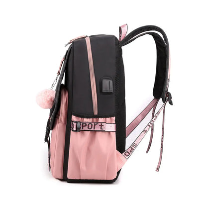 Twice Large Capacity USB Charging Book Bag Mochila Travel Bag Sana Momo Backpacks Gift Fans Collection