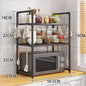2/3-Layer Kitchen Storage Rack Simple Microwave Shelf Space-saving Countertop Tableware Tidying Organizer Kitchen Accessories