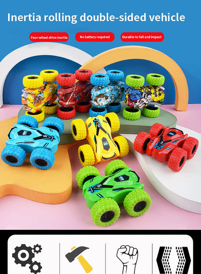 Children's Toys Inertia Double-Sided Stunt Car Toy Car Model Off Road Sliding Tipper