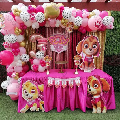 Pink Paw Patrol Dog Chase Skye Marshall Animal Shaped Aluminum Balloon Boys and Girls Birthday Party Decorations Children's Toys