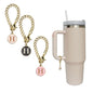 3pcs Letter Charm Accessories for Stanley Cup Initial Name ID Personalized Handle Charm for Stanley 40 oz Tumbler with Handle