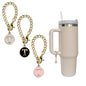 3pcs Letter Charm Accessories for Stanley Cup Initial Name ID Personalized Handle Charm for Stanley 40 oz Tumbler with Handle