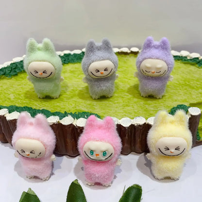 Cute Labubu Standing Posture Mini Dolls Blind Box 12pcs Kawaii Toys Desktop Decor Ornaments Collection Christmas Gifts