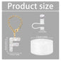 3Pcs Accessories Set for Stanley Cup, Including Diamond Straw Topper/Sparkly Silicone Boot Set（White）