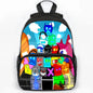 Large Capacity Angry Geometry Dash Children's Backpack 16 Inch Anime Bookbag Travel Backpacks Students Schoolbag for Girls Boys