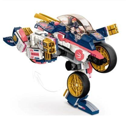 2024 In Stock Transforming Mech Bike Racer Compatible 71792 Model Building Blocks Children's Toys As Christmas Birthday Gifts