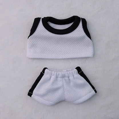 Labubu Basketball Jersey - Sporty Outfit for 15/17cm Vinyl Dolls with Breathable Mesh Fabric