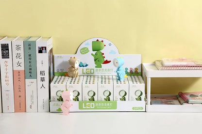 Mini Dinosaur Night Light Battery Magnetic Folding Nights Lamp Bedroom Bedside Table Ornaments Children's Toys LED Night Lights