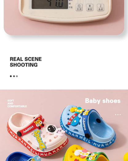 EVA ultra light boys and girls baby and toddler anti slip hole shoes children's sandals astronaut UFO sandals slippers