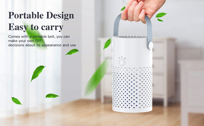 Compact True HEPA Desktop Air Purifier - Effective Air Cleaner for Pets, Smoke, Dust, and Pollen Removal - Portable, Quiet, and Energy-Efficient Solution for Home and Office